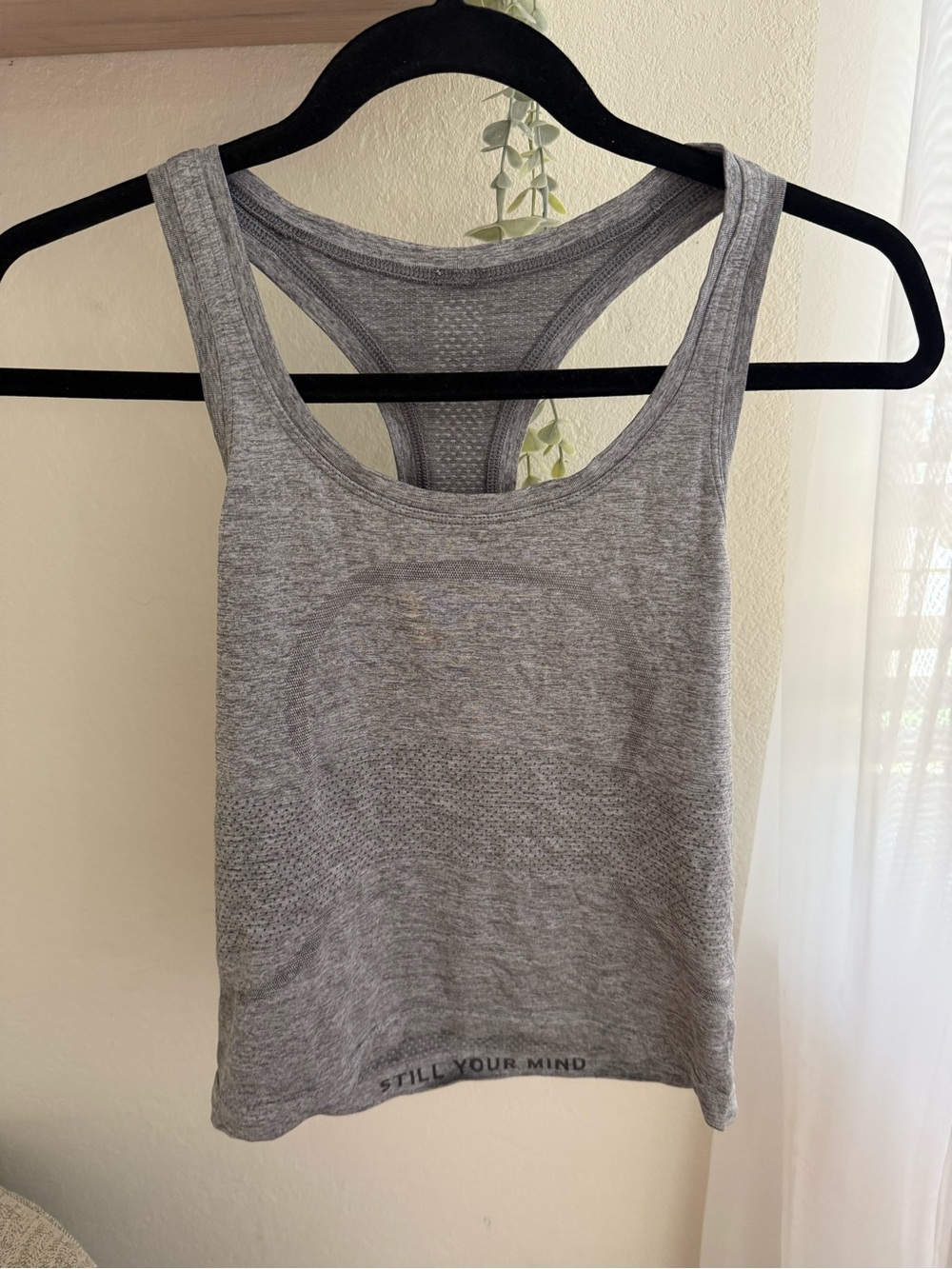 lululemon athletica Gray Racerback Tank Top